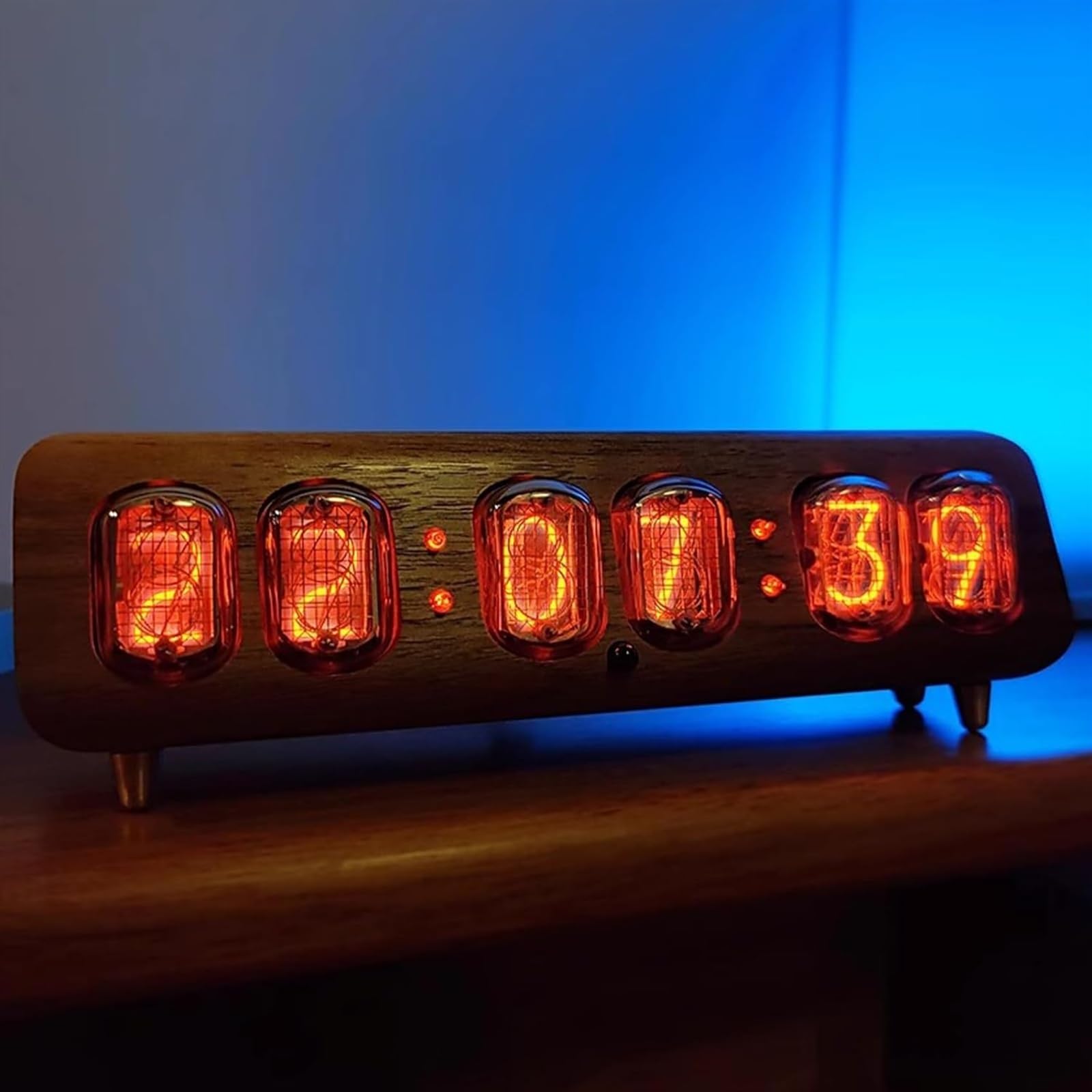 Amazon.co.jp: ニキシー管時計、自動明るさ調整 IN12 ヴィンテージ時計